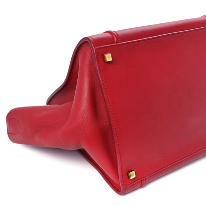 Celine Baby Grained Calfskin Medium Phantom Luggage Carmin 8 of 12