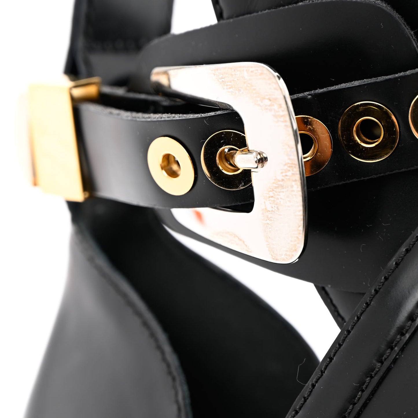 Brushed Calfskin Ceinture Ankle Boots 39.5 Black