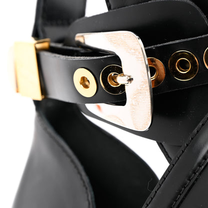 Balenciaga Brushed Calfskin Ceinture Ankle Boots 39.5 Black 11 of 13