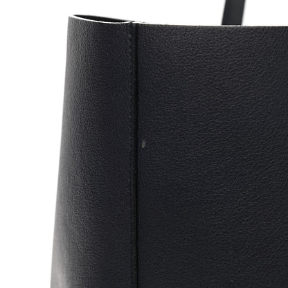 Saint Laurent Calfskin Large Shopping Tote Deep Marine 11 of 11