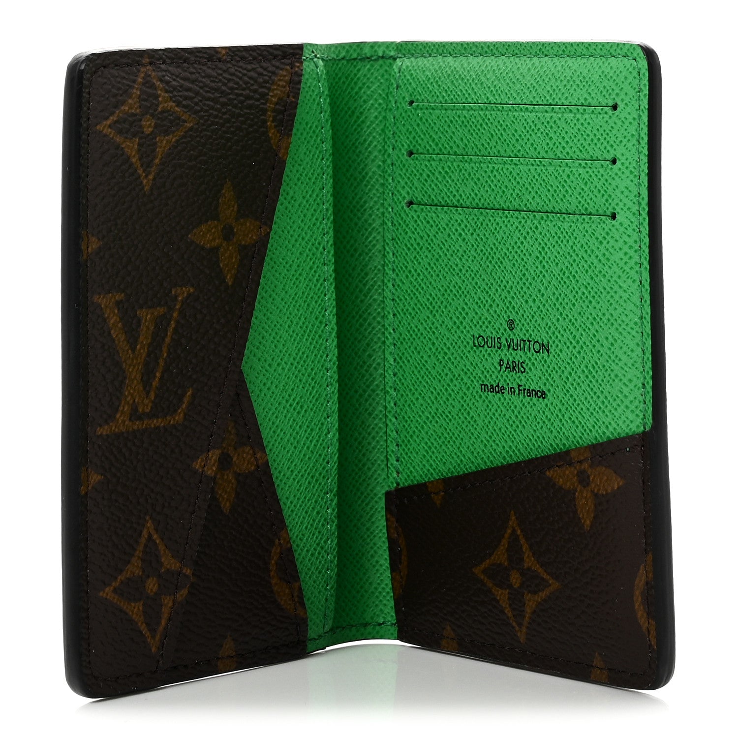 Louis Vuitton ケース グリーン Louis Vuitton Monogram Macassar Pocket Organizer NM Borneo Green