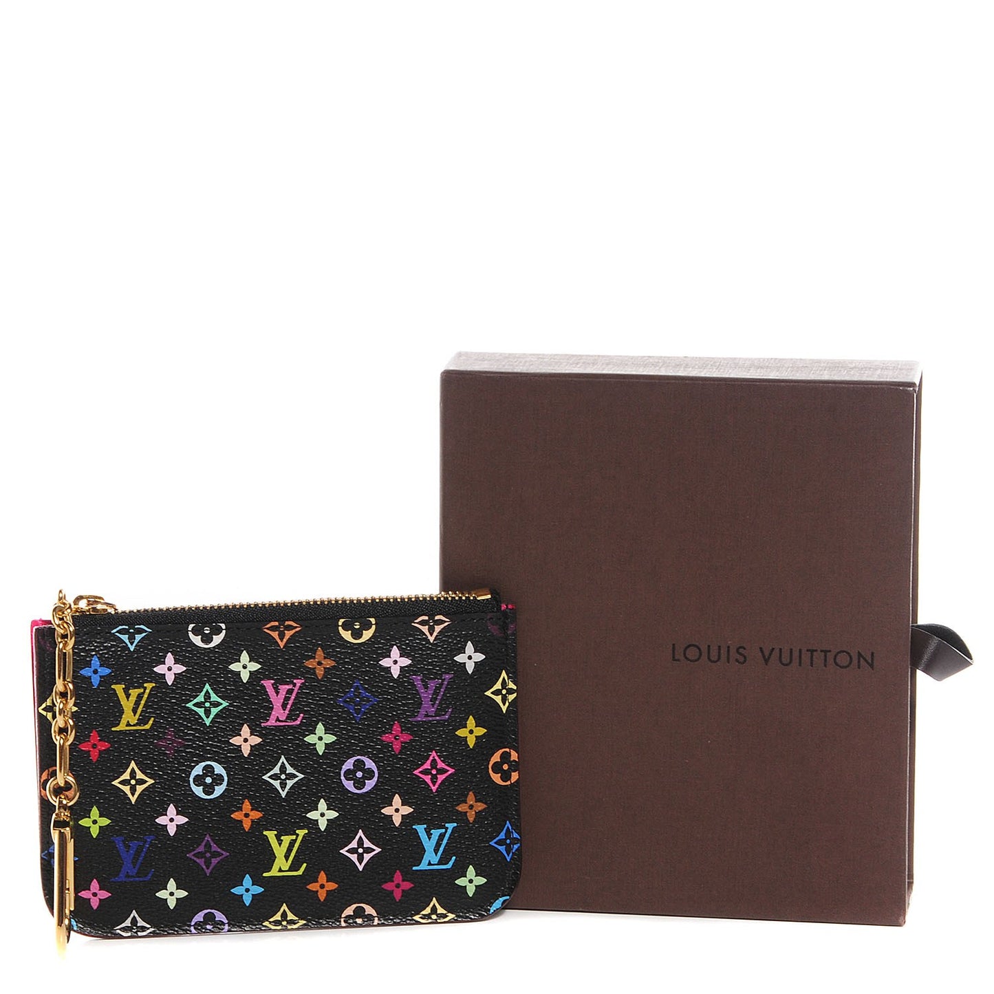 Monogram Multicolor Key Pouch Black Grenade