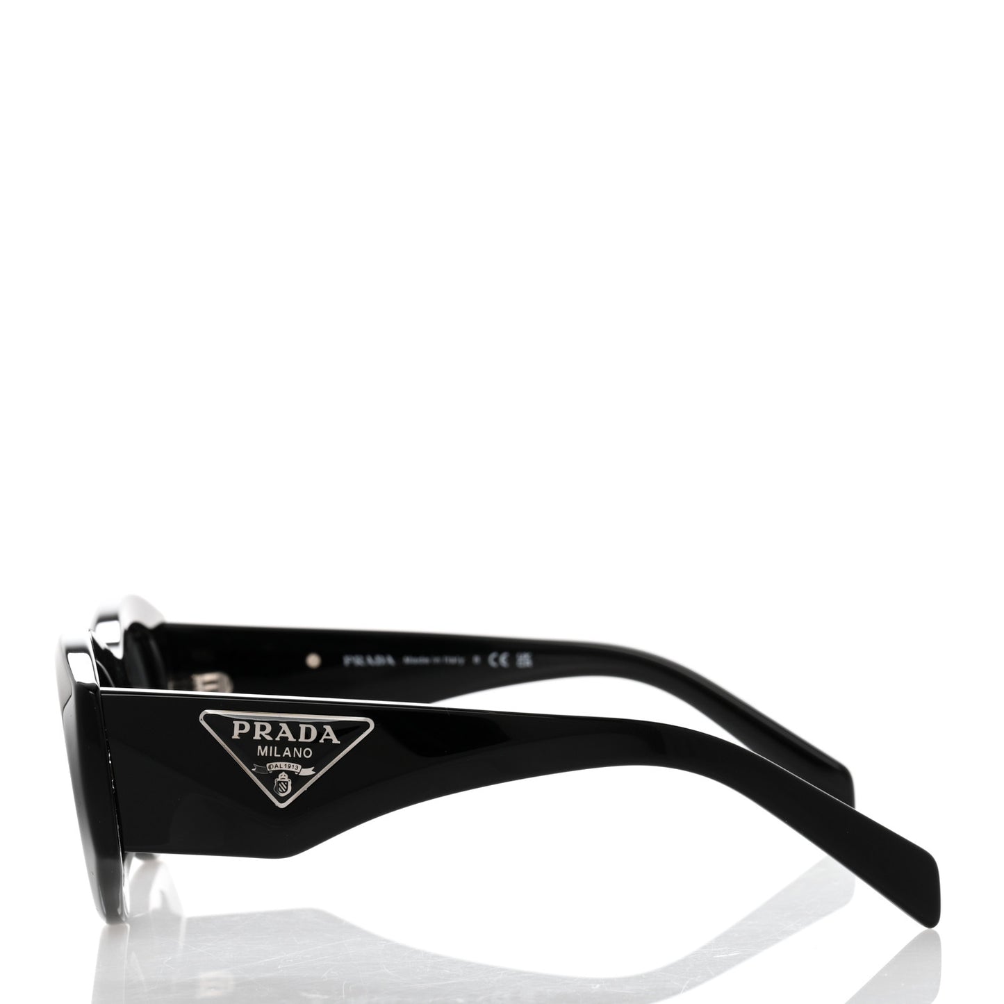 Acetate Oval Symbole Sunglasses SPR 20Z Black