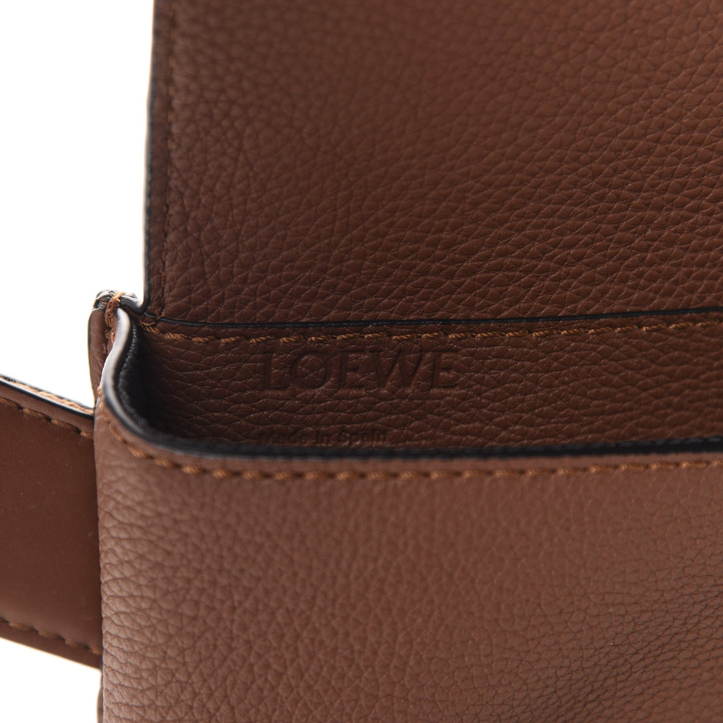 Grained Calfskin Military Bumbag Cognac