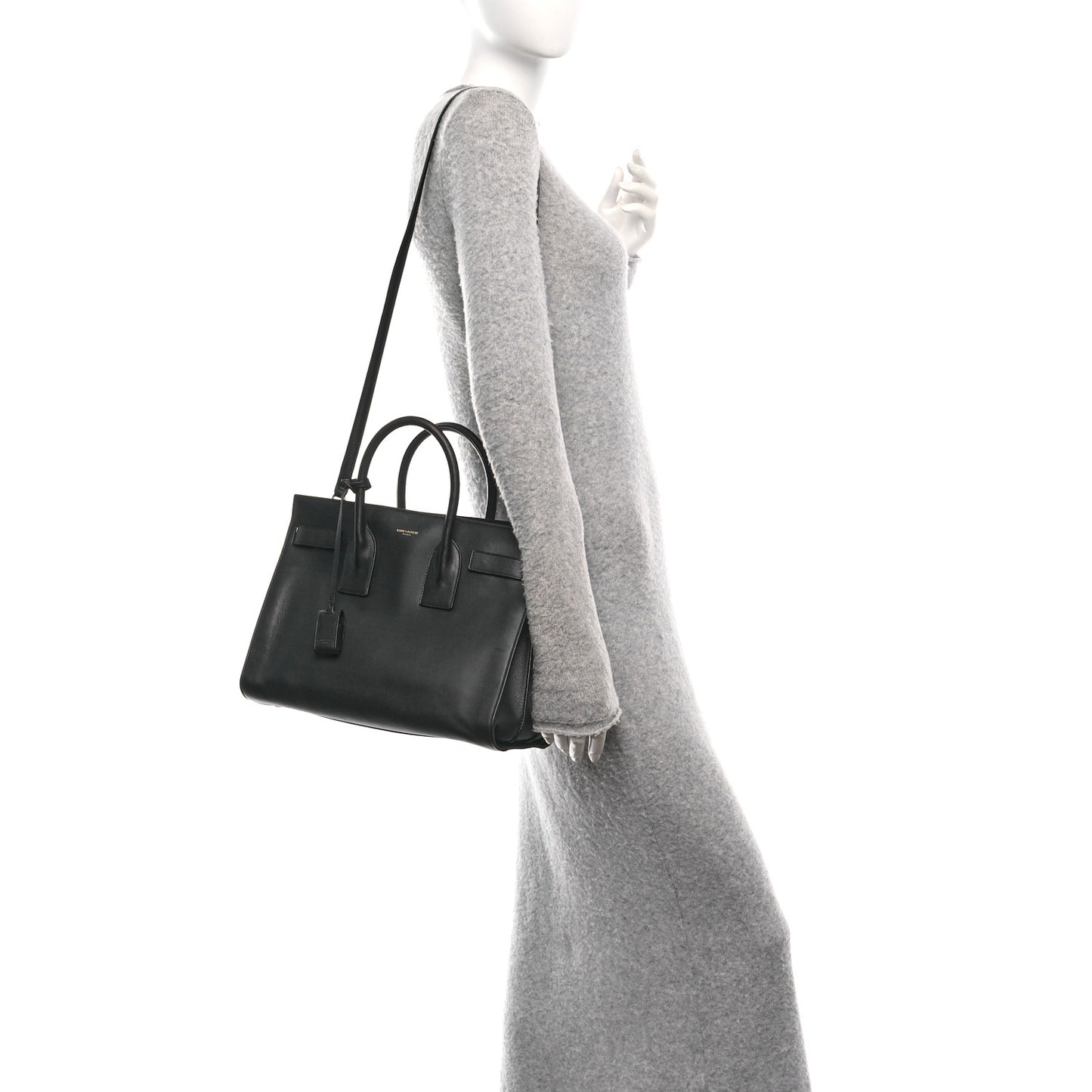 Calfskin Small Sac De Jour Black