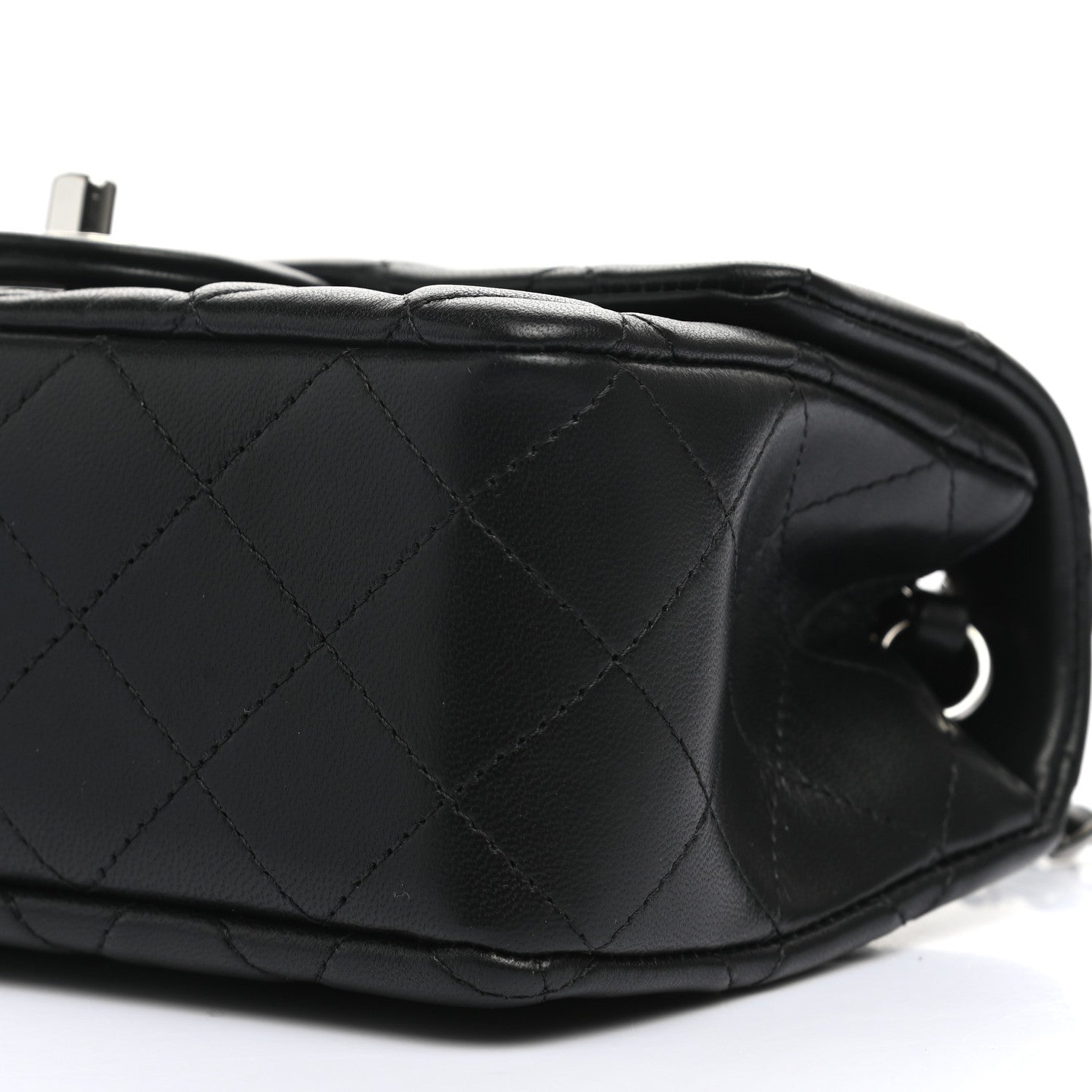 Chanel Lambskin Quilted Mini Rectangular Flap Black 10 of 11