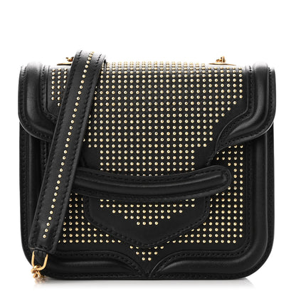 Alexander McQueen Calfskin Studded Mini Heroine Chain Satchel Black 1 of 9