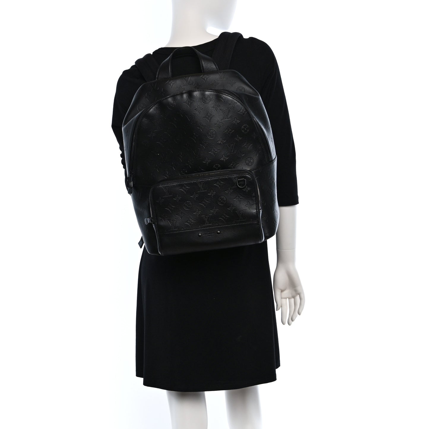 Calfskin Monogram Shadow Racer Backpack Black