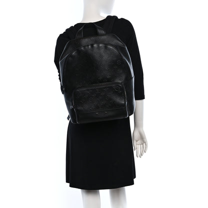 Louis Vuitton Calfskin Monogram Shadow Racer Backpack Black 2 of 9