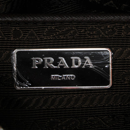Prada Tessuto Nylon Small Flat Messenger Bag Corinto 6 of 6