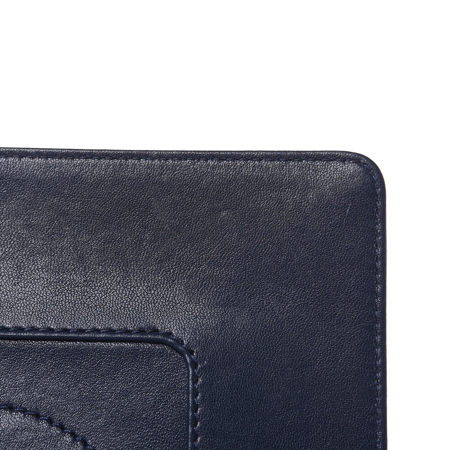 Sheepskin Quilted Medium Vintage Mademoiselle Flap Dark Navy
