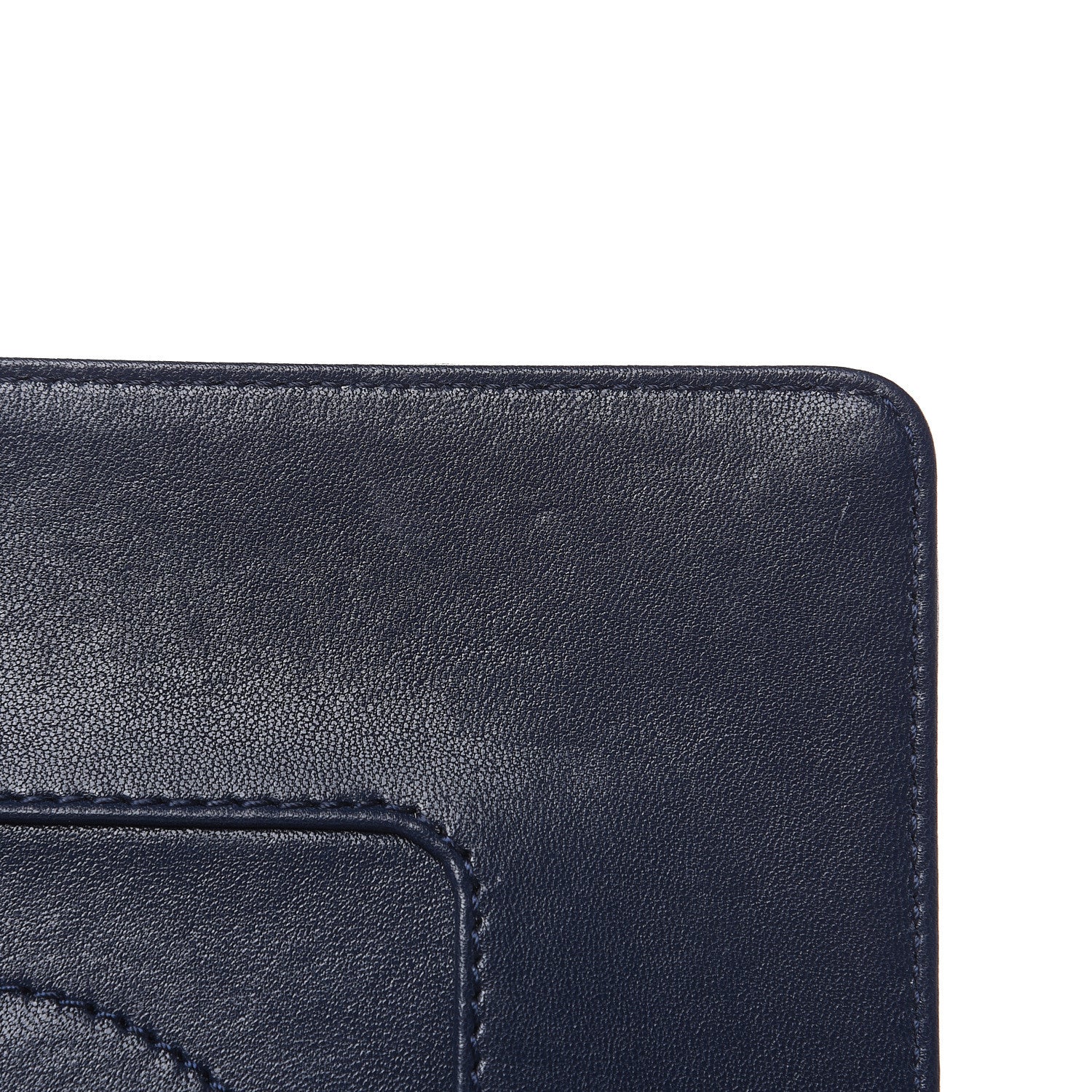 Chanel Sheepskin Quilted Medium Vintage Mademoiselle Flap Dark Navy 11 of 13