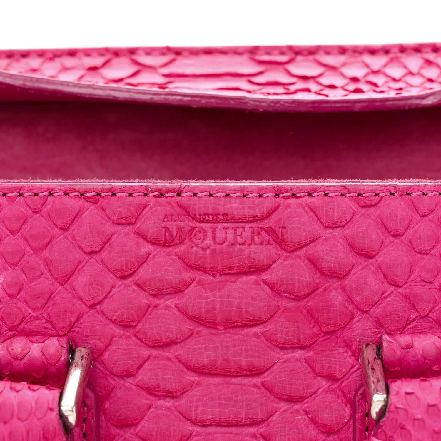 Alexander McQueen Snakeskin Mini Heroine Pink 6 of 11