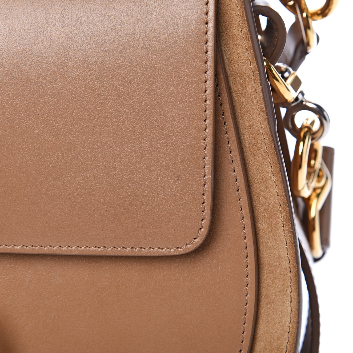 Chloe Calfskin Large Tess Bag Nut 16 of 17