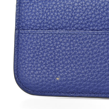 Hermes Togo Dogon Duo Wallet Bleu Electrique 11 of 12