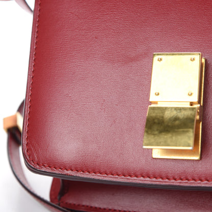 Celine Box Calfskin Small Classic Box Flap Bag Red 12 of 15