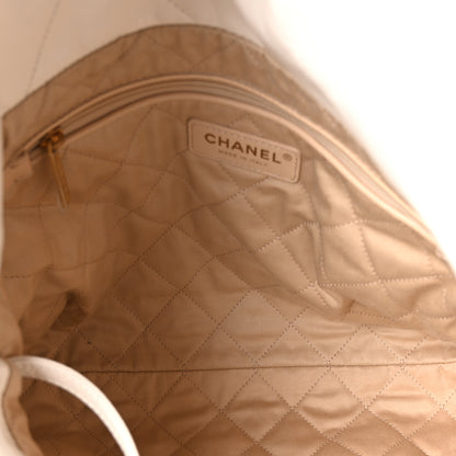 Chanel Shiny Calfskin Quilted Small Chanel 22 White 6 of 12