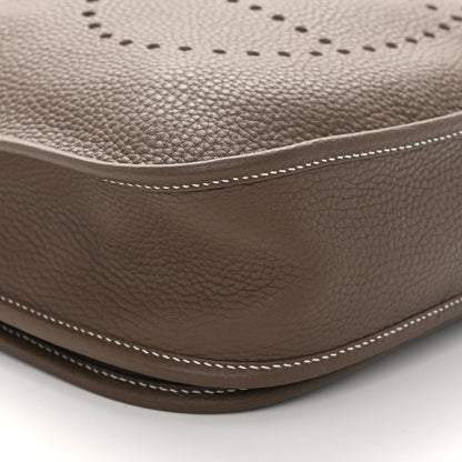 Hermes Taurillon Clemence Evelyne III PM Etoupe 9 of 10