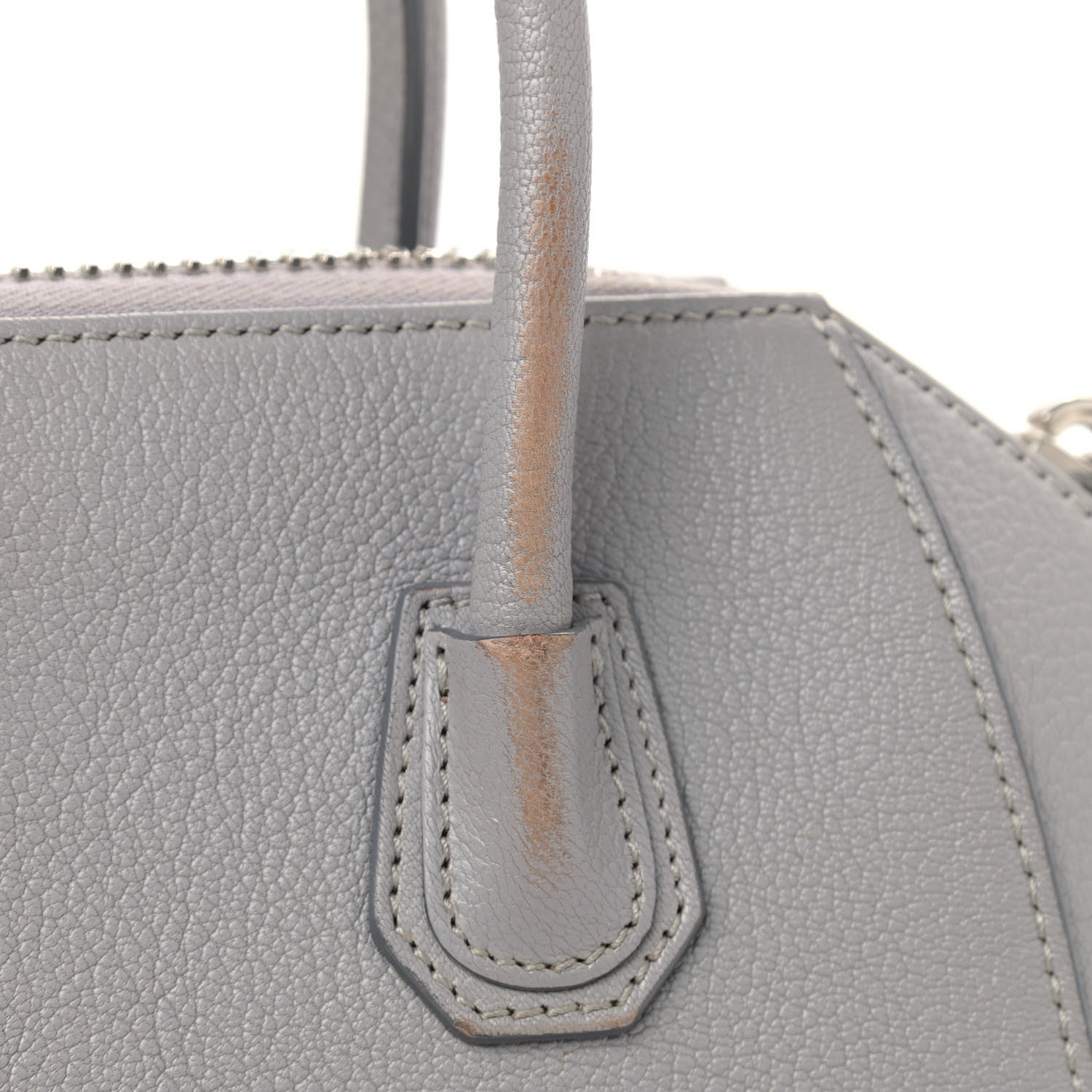 Givenchy Sugar Goatskin Mini Antigona Pearl Grey 12 of 19