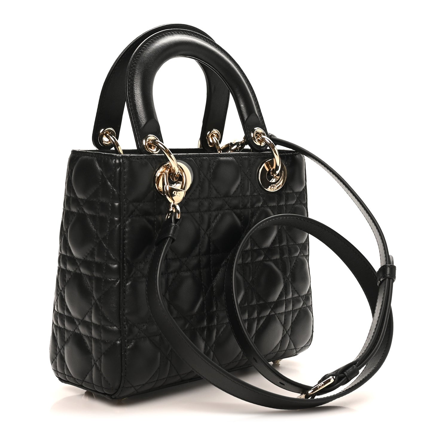 Lambskin Cannage Small My ABCDior Lady Dior Black
