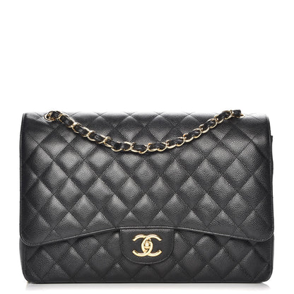 Chanel Caviar Quilted Maxi Double Flap Black 1 of 7