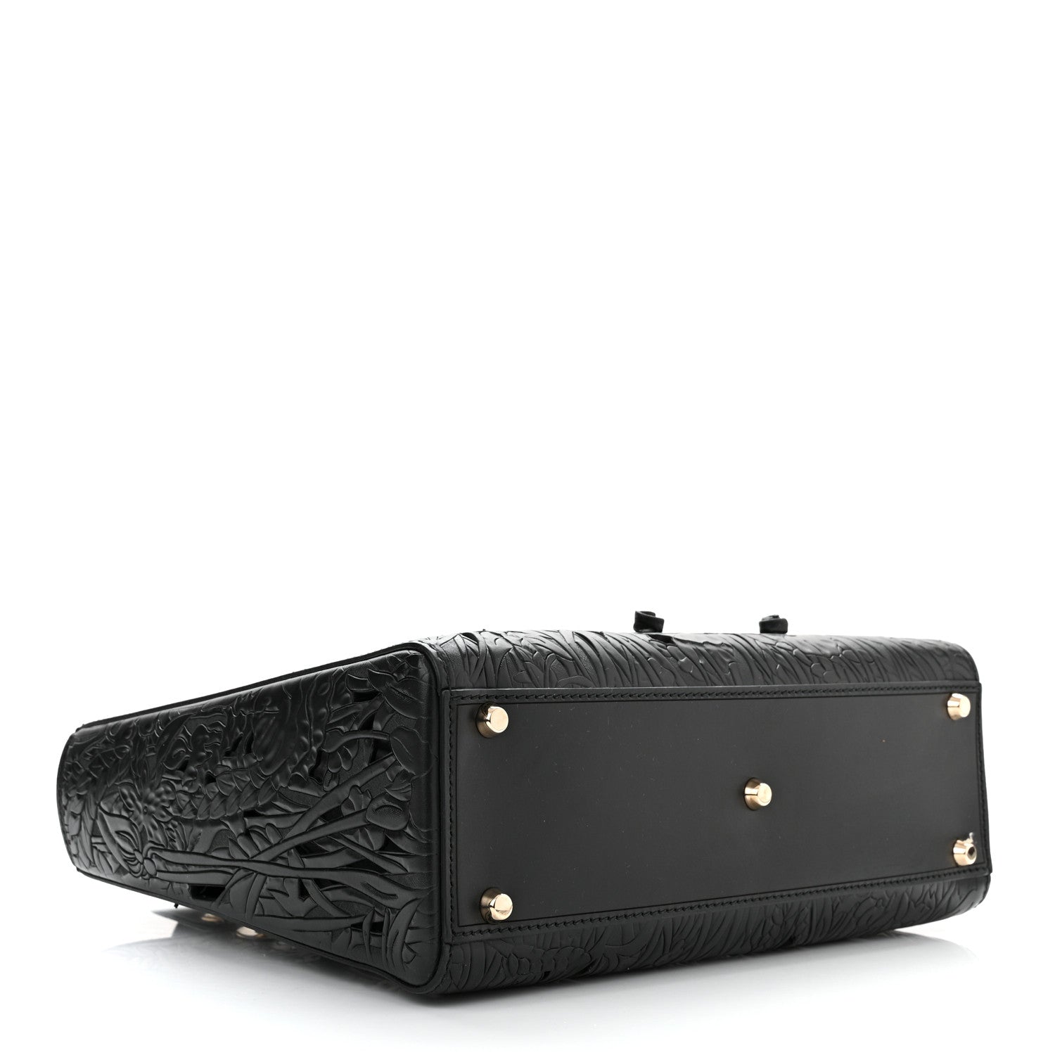 Christian Dior Calfskin Laser Cut Large Lady Dior Black 4 of 9