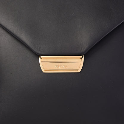 Prada New Calfskin Medium Ingrid Top Handle Bag Black 9 of 9