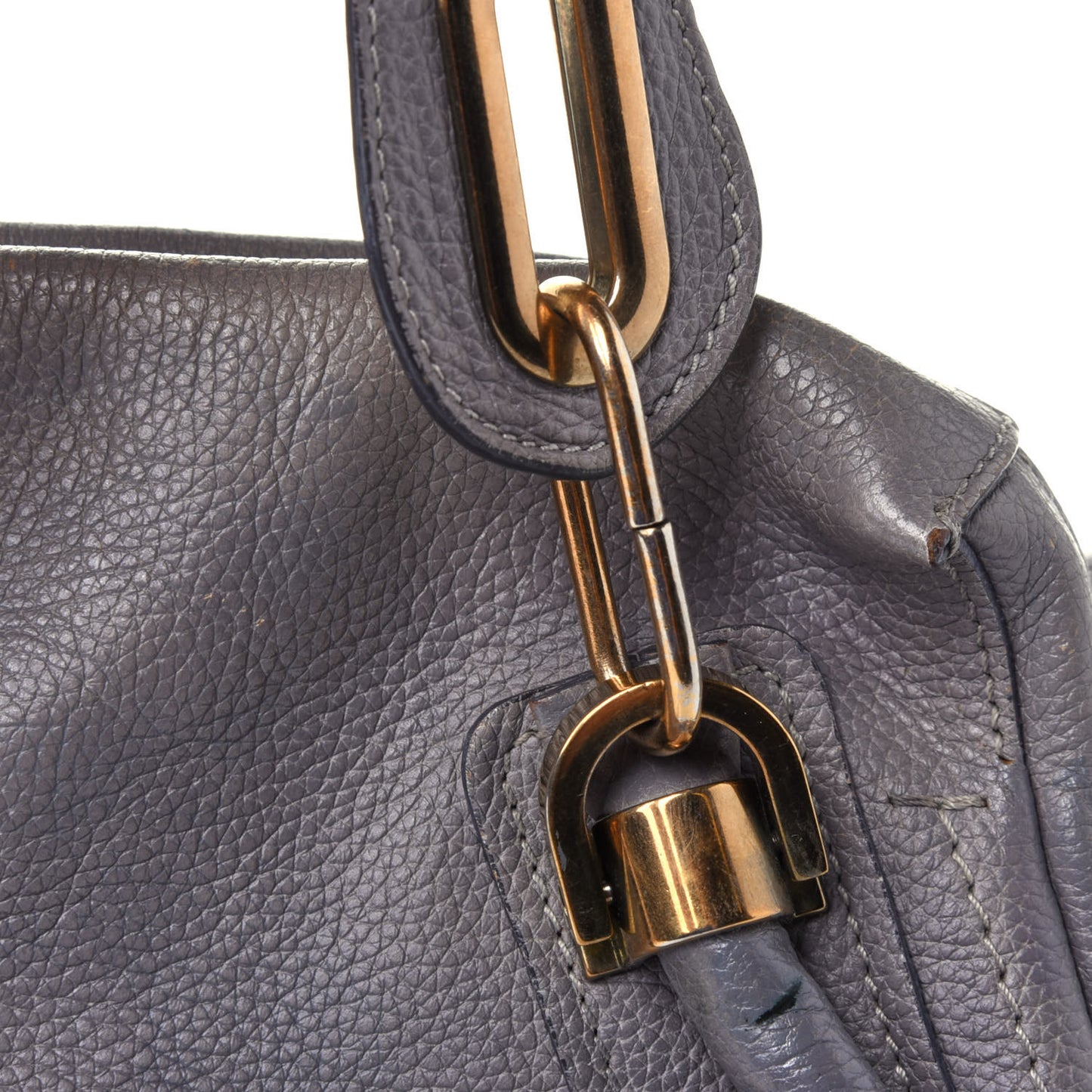 Calfskin Small Paraty Cashmere Grey