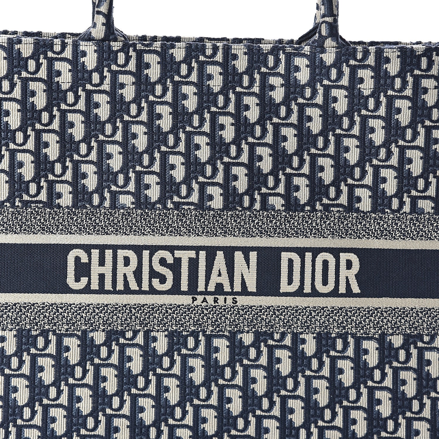 Christian Dior Oblique Book Tote Blue Multicolor 6 of 8