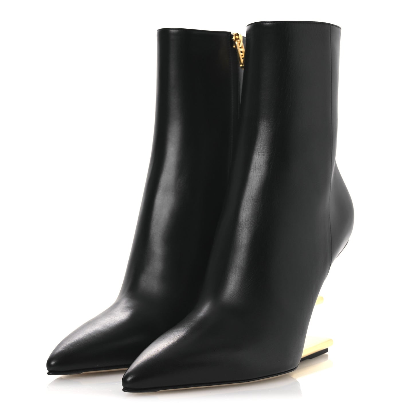 Nappa Fendi First 95mm Ankle Boots 40 Black
