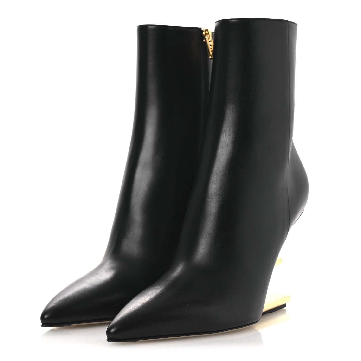 Fendi Nappa Fendi First 95mm Ankle Boots 40 Black 3 of 10