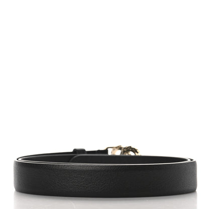 Chanel Calfskin Crystal Quilted CC Belt 80/32 Black 2 of 5