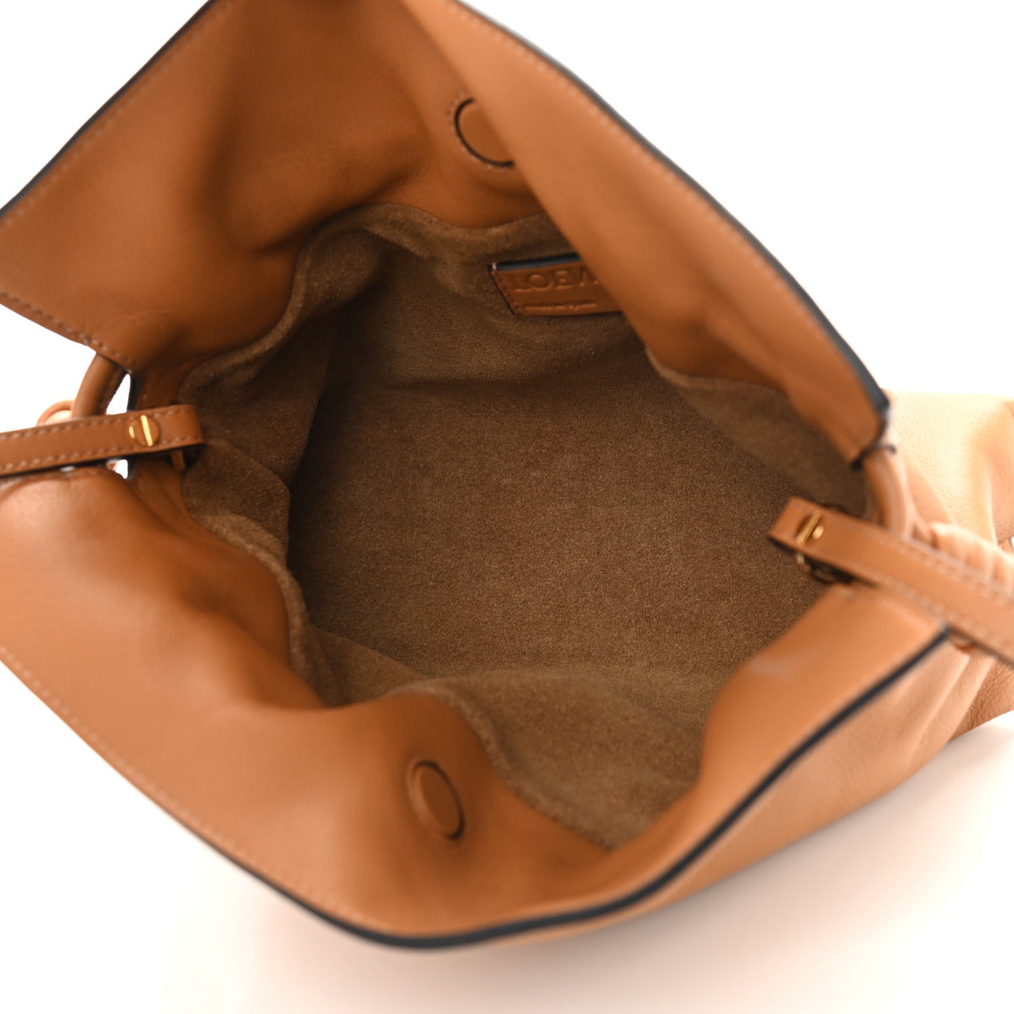 Calfskin Mini Flamenco Knot Clutch Warm Desert