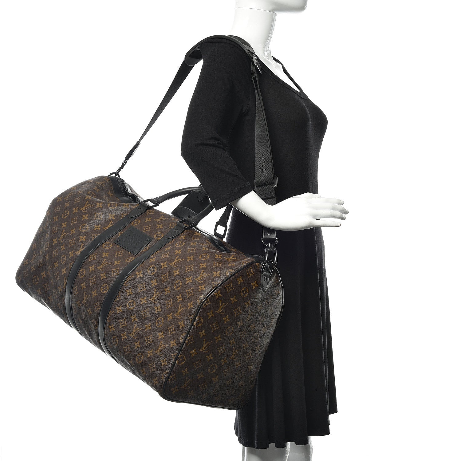 Louis Vuitton Monogram Waterproof Keepall Bandouliere 55 2 of 9