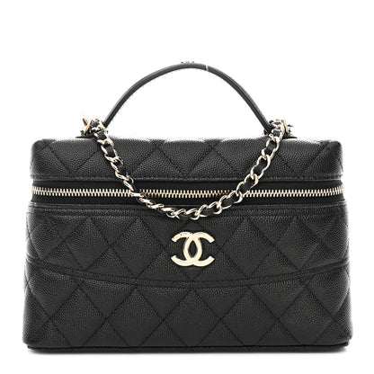 Chanel Caviar Quilted Trendy Handle Slim Vanity Black 1 of 11