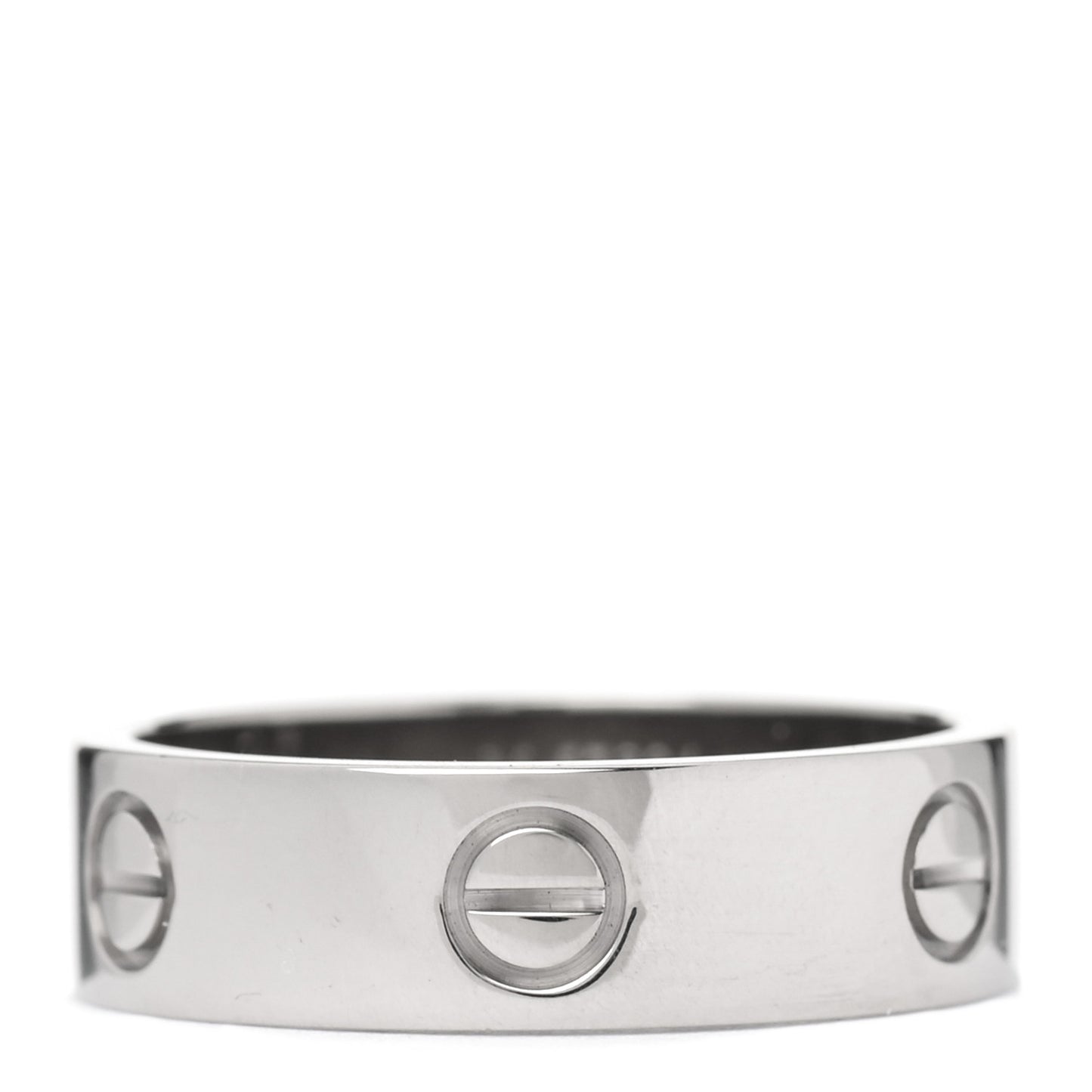 18K White Gold 5.5mm LOVE Ring 59 8.75