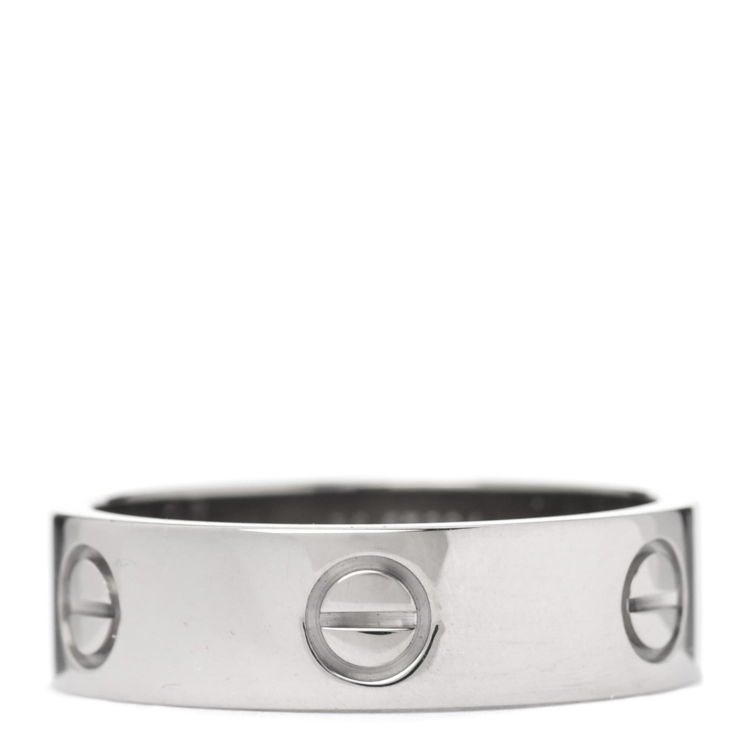 Cartier 18K White Gold 5.5mm LOVE Ring 59 8.75 1 of 4