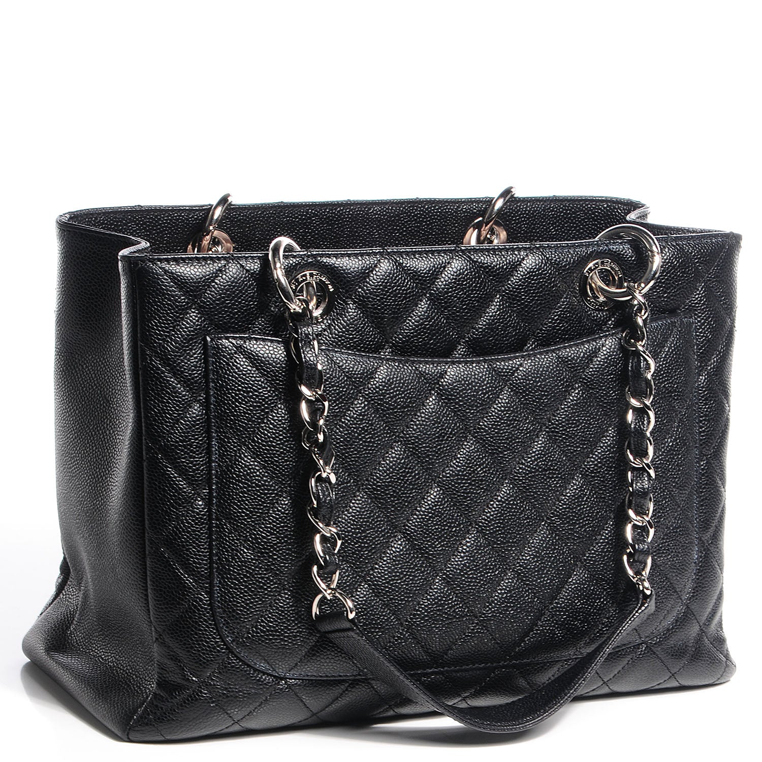 Chanel Caviar Grand Shopping Tote GST Black 3 of 7