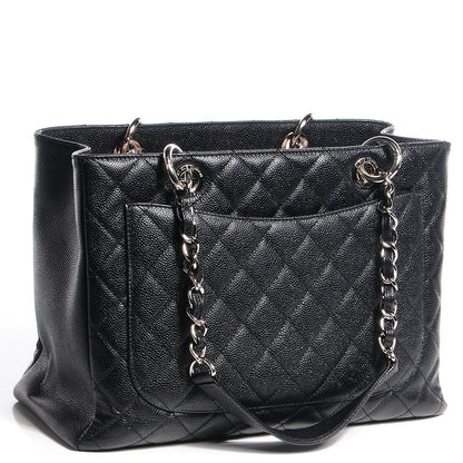 Chanel Caviar Grand Shopping Tote GST Black 3 of 7