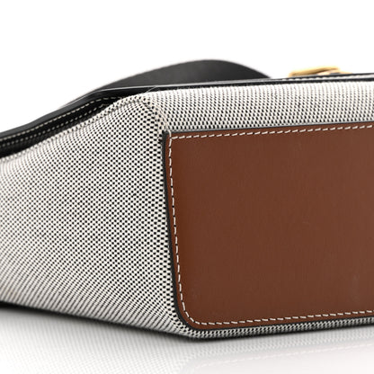 Burberry Canvas Horseferry Print Note Crossbody Bag Grey Black 9 of 12
