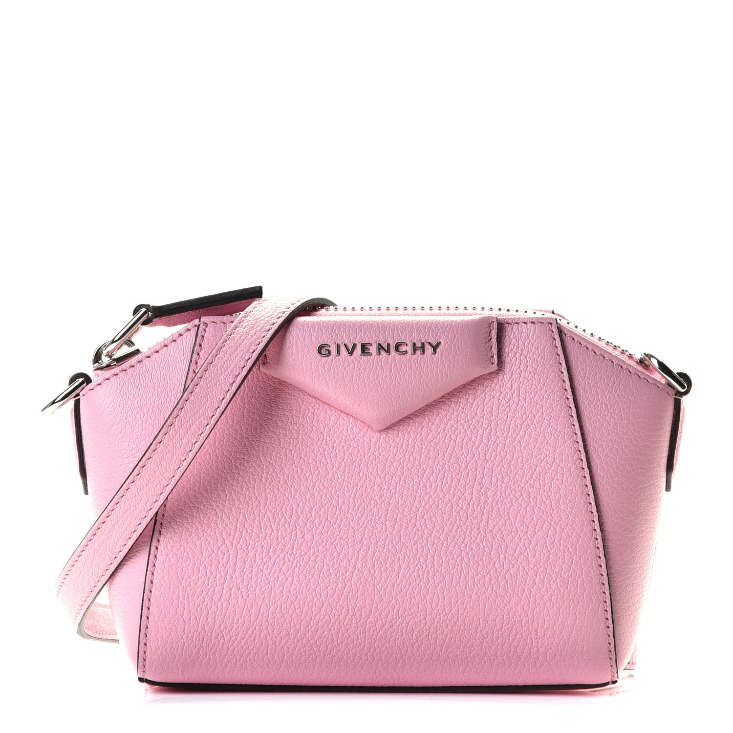 Givenchy Sugar Goatskin Nano Antigona Bright Pink 2 of 10