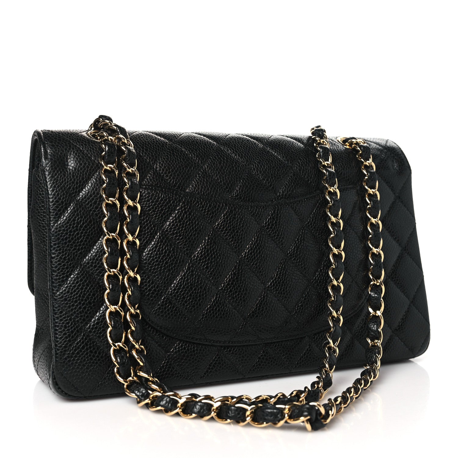 Chanel Caviar Quilted Medium Double Flap Black 3 of 10