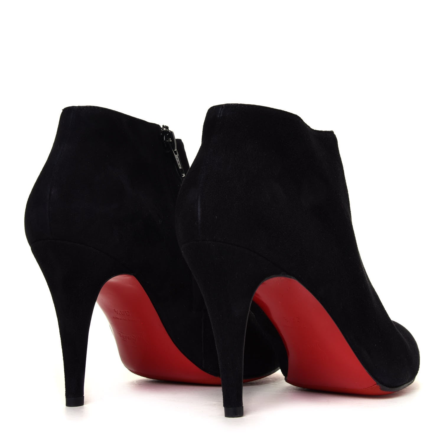 Christian Louboutin Veau Velours Belle 85 Booties 39.5 Black 6 of 12