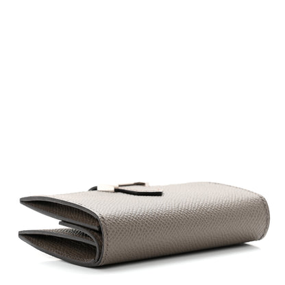 Hermes Epsom Bearn Card Holder Wallet Etain 4 of 7