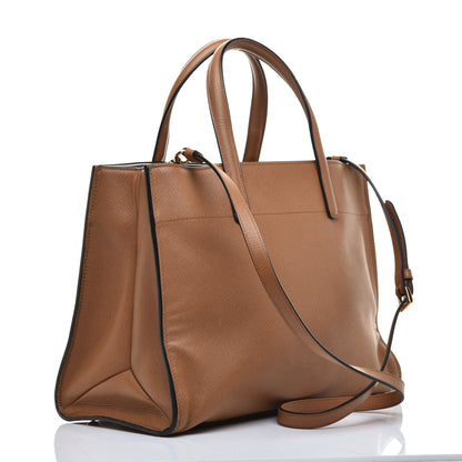 Prada Saffiano Soft Tote Caramel 3 of 8