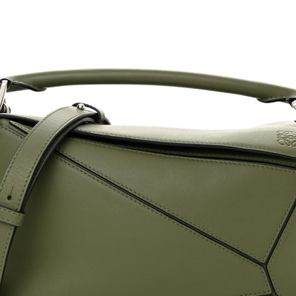 Loewe Calfskin Small Puzzle Bag Avocado 8 of 12