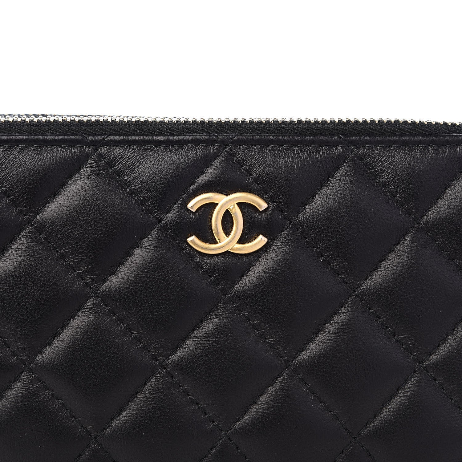Chanel Lambskin Quilted Small Clutch With Chain Black 9 of 9