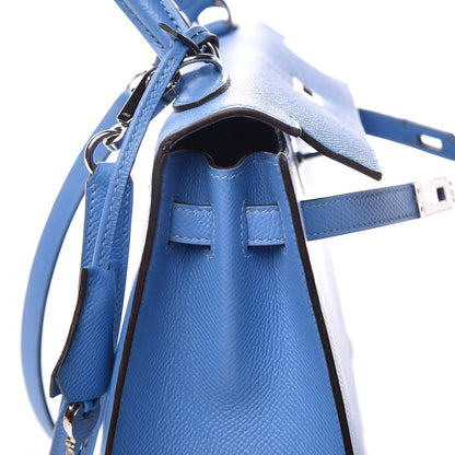 Hermes Epsom Kelly Sellier 25 Bleu Paradis 24 of 39