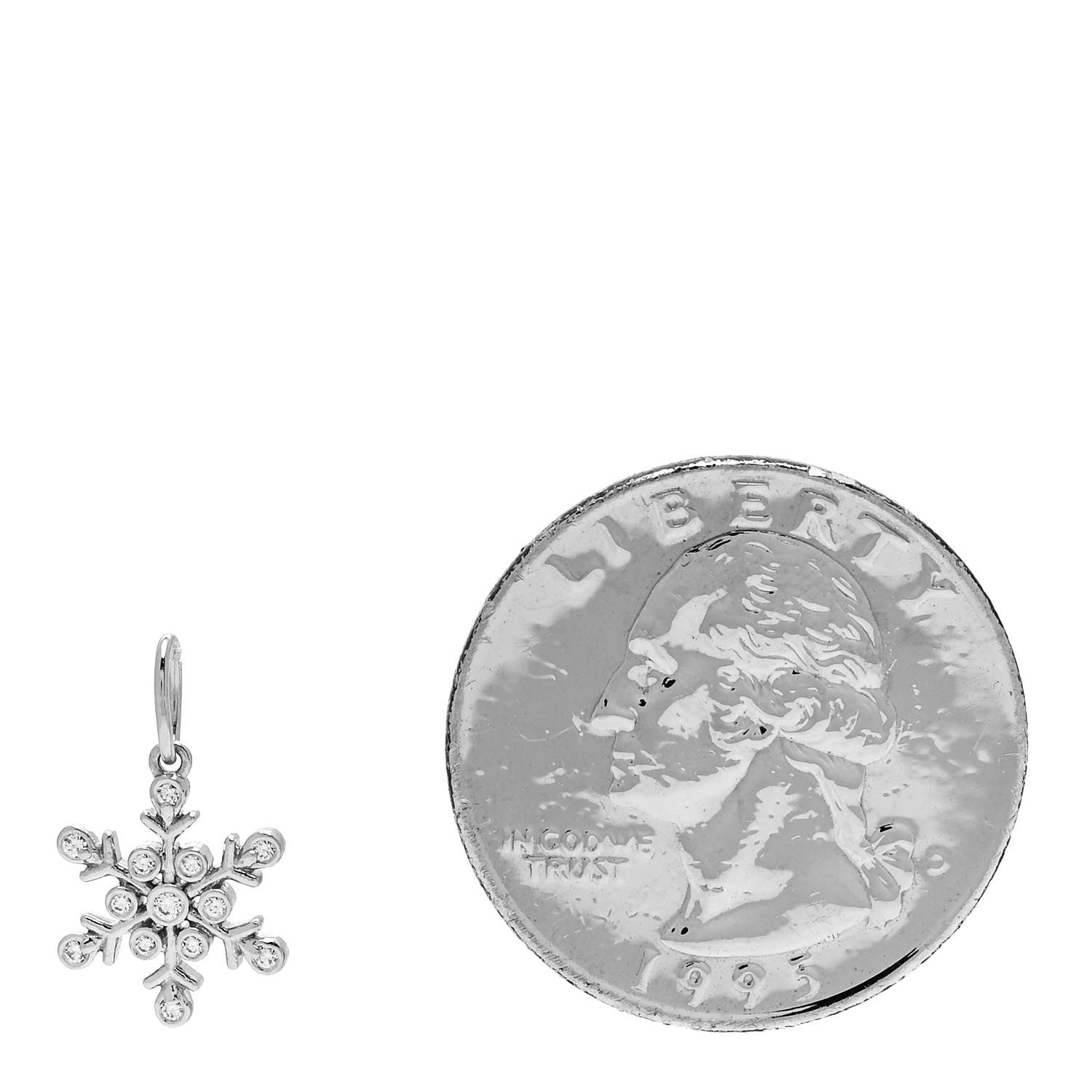 Tiffany Platinum Diamond Snowflake Charm 2 of 4