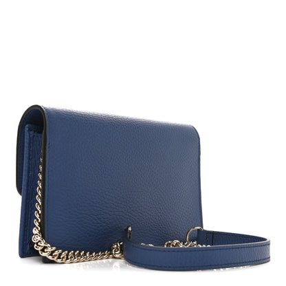 Gucci Dollar Calfskin Interlocking G Chain Wallet Caspian 3 of 11